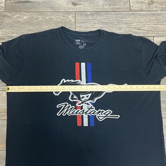 Mustang Ford Mens size XXL 50/52 Officially Licensed T Shirt Short Sleeve Black - Picture 7 of 9